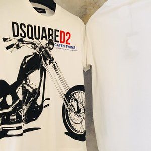 dsquared white shirt